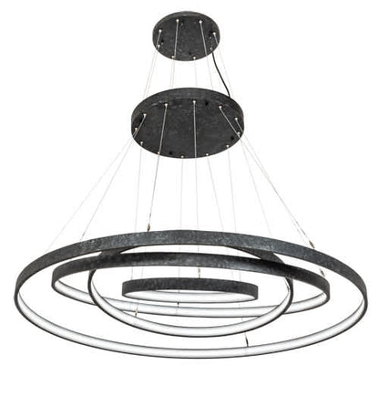 4 Light 60" Wide Suspension Multi Light Pendant
