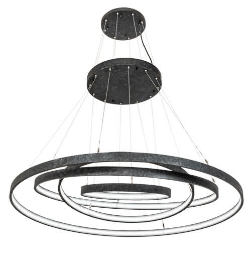 4 Light 60" Wide Suspension Multi Light Pendant