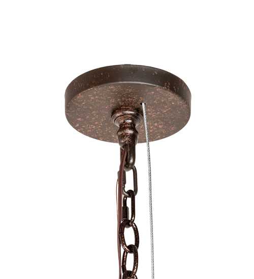 6 Light 54" Wide Abstract Pendant