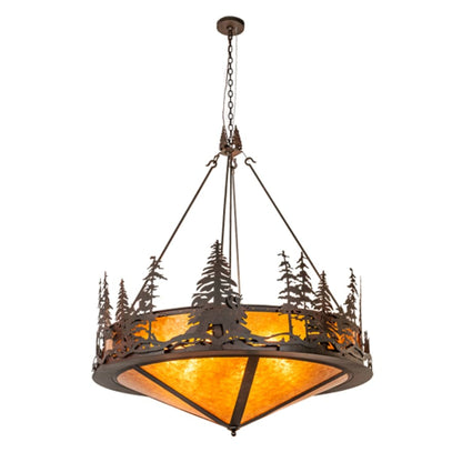 Meyda Tiffany 6 Light 54" Wide Abstract Pendant