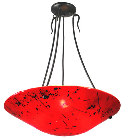 Metro Fusion 3 Light 21" Wide Semi-Flush Bowl Ceiling Fixture
