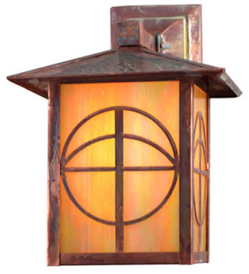Seneca Circle Cross 12" Tall Wall Sconce