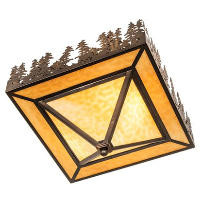 Pine Lake 2 Light 27" Wide Semi-Flush Ceiling Fixture