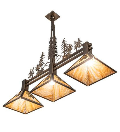 3 Light 45" Wide Linear Pendant