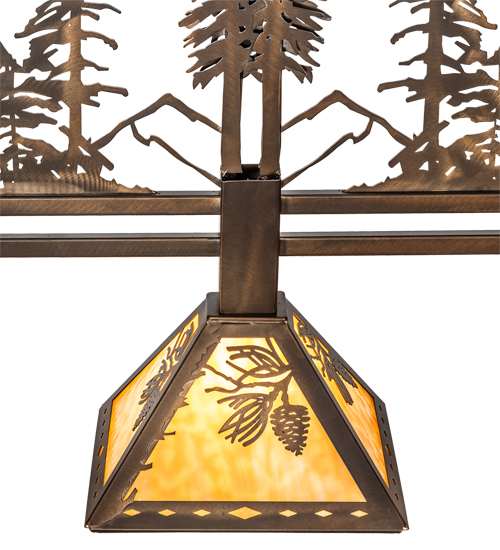 3 Light 45" Wide Linear Pendant