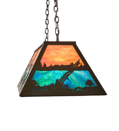 6 Light 40" Wide Billiard Linear Pendant