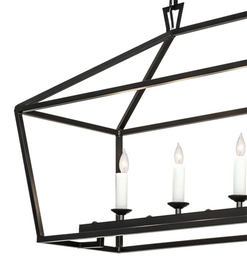 5 Light 41" Wide Taper Candle Linear Pendant