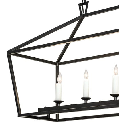 5 Light 41" Wide Taper Candle Linear Pendant