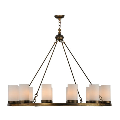 Meyda Tiffany Loxley 12 Light 48" Wide Ring Chandelier