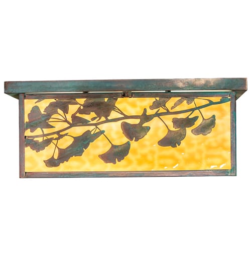 Hyde Park Ginkgo 6 Light 28" Wide Flush Mount Square Ceiling Fixture