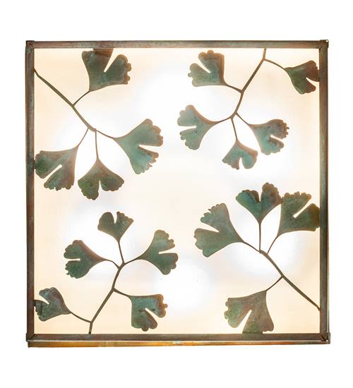 Hyde Park Ginkgo 6 Light 28" Wide Flush Mount Square Ceiling Fixture