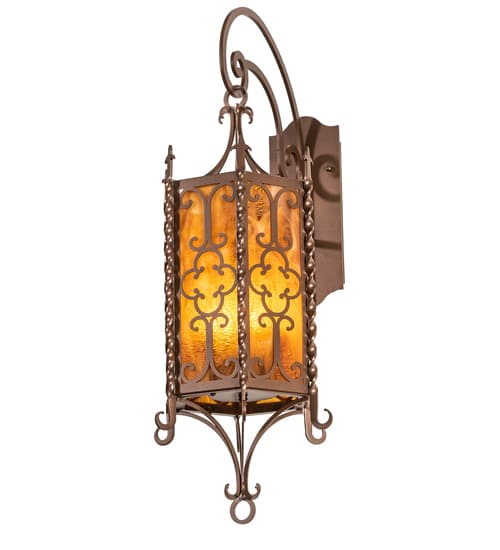 3 Light 33" Tall Wall Sconce