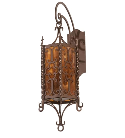 3 Light 33" Tall Wall Sconce