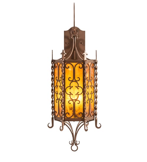 3 Light 33" Tall Wall Sconce