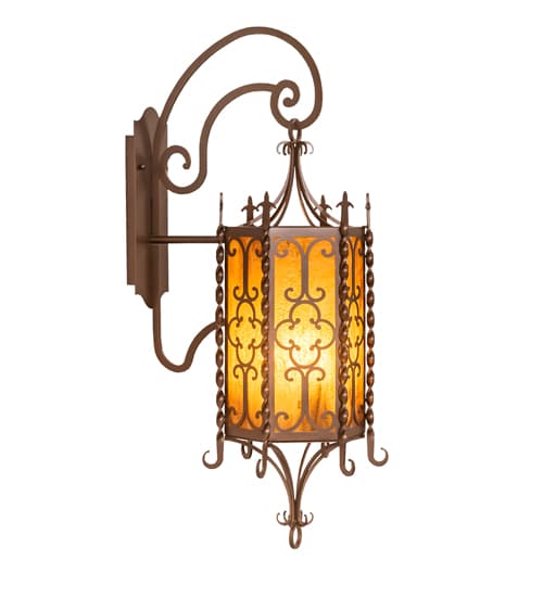 3 Light 33" Tall Wall Sconce
