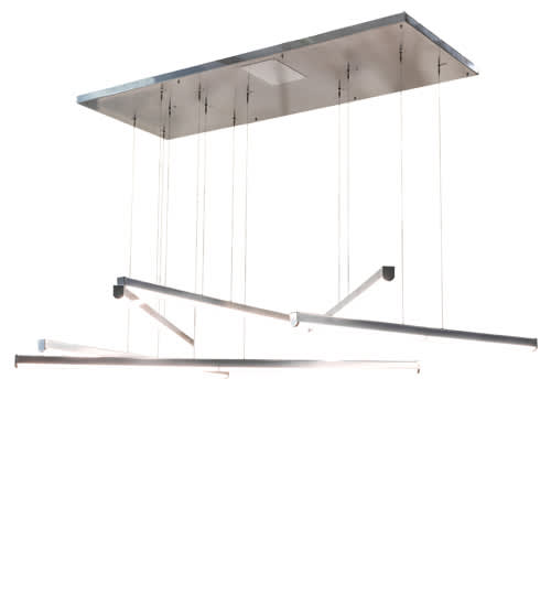 6 Light 93" Wide Abstract Multi Light Pendant