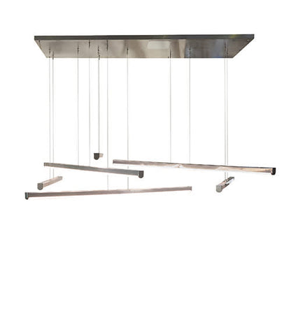 6 Light 93" Wide Abstract Multi Light Pendant