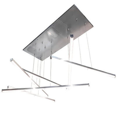 6 Light 93" Wide Abstract Multi Light Pendant