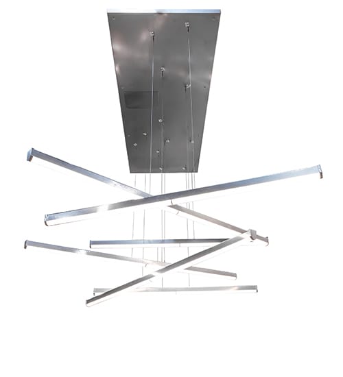 6 Light 93" Wide Abstract Multi Light Pendant