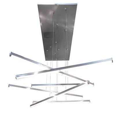 6 Light 93" Wide Abstract Multi Light Pendant