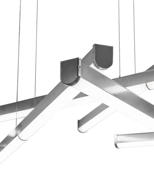 6 Light 93" Wide Abstract Multi Light Pendant