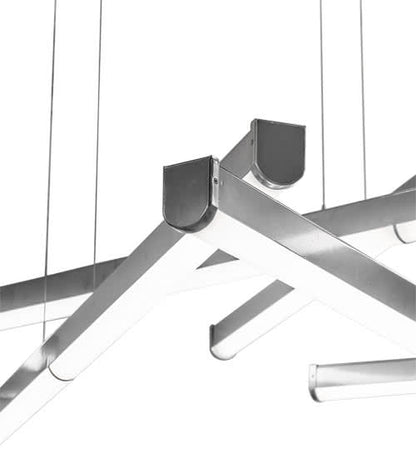 6 Light 93" Wide Abstract Multi Light Pendant