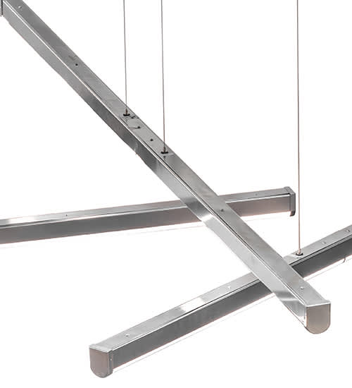 6 Light 93" Wide Abstract Multi Light Pendant