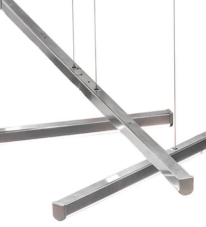 6 Light 93" Wide Abstract Multi Light Pendant