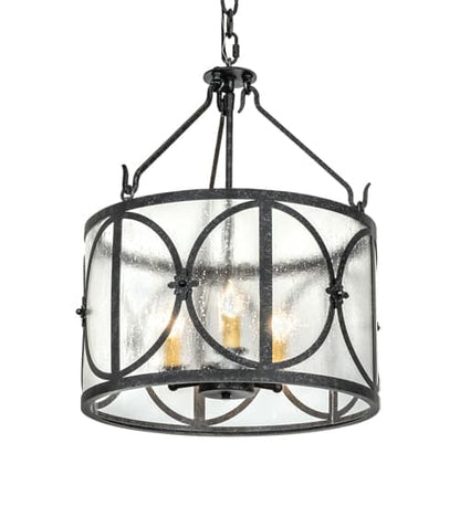 3 Light 16" Wide Taper Candle Pendant