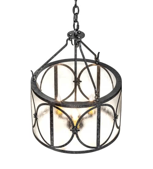 3 Light 16" Wide Taper Candle Pendant