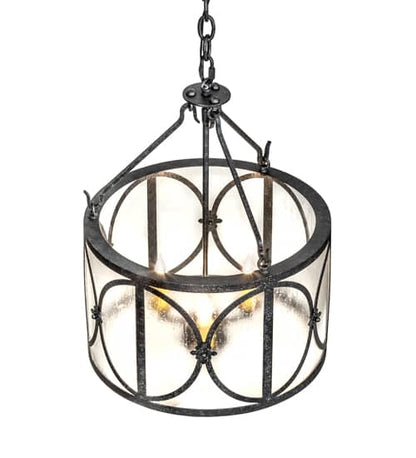 3 Light 16" Wide Taper Candle Pendant