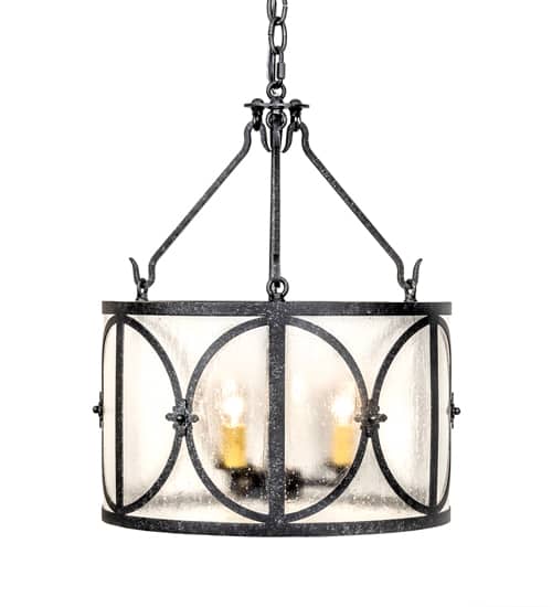 3 Light 16" Wide Taper Candle Pendant