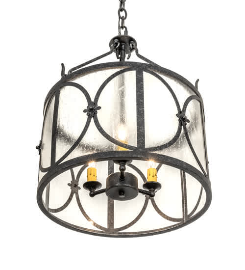 3 Light 16" Wide Taper Candle Pendant