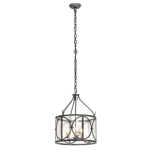 3 Light 16" Wide Taper Candle Pendant
