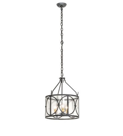3 Light 16" Wide Taper Candle Pendant