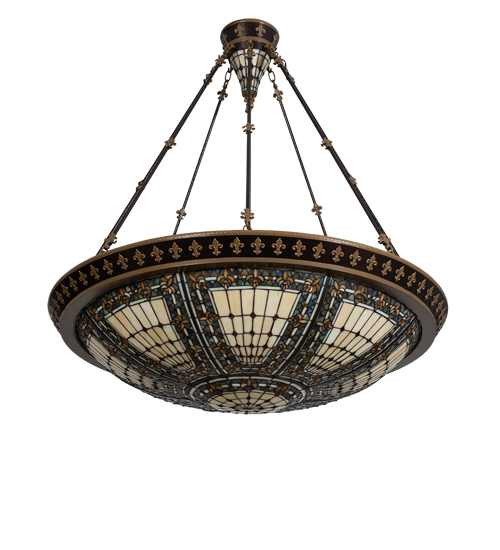 Fleur-de-lis 8 Light 45" Wide Pendant