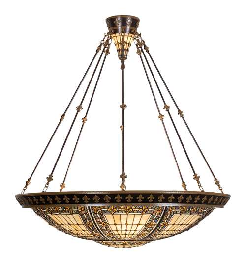 Fleur-de-lis 8 Light 45" Wide Pendant
