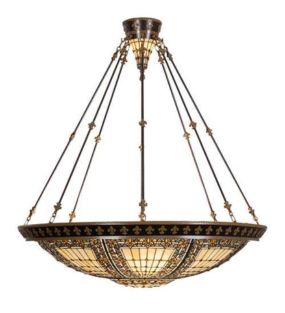 Fleur-de-lis 8 Light 45" Wide Pendant