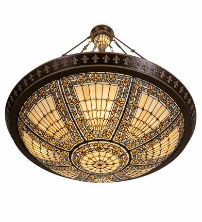 Fleur-de-lis 8 Light 45" Wide Pendant
