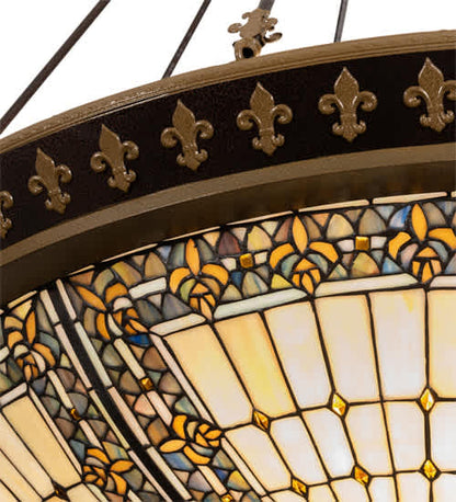 Fleur-de-lis 8 Light 45" Wide Pendant