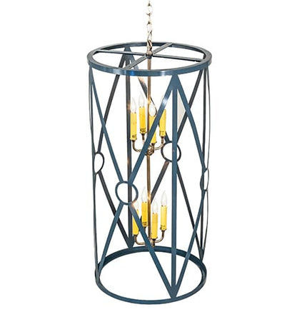 8 Light 18" Wide Taper Candle Pendant