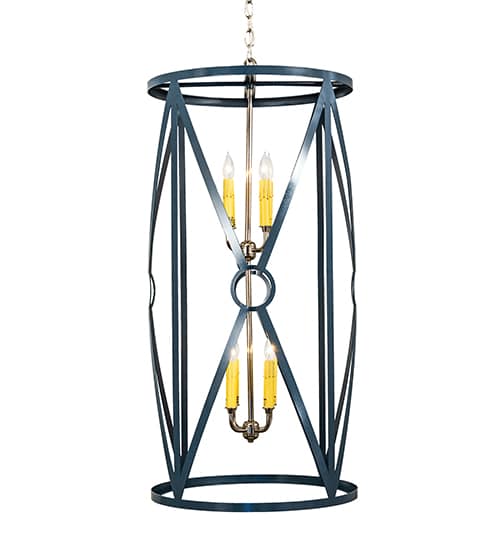 8 Light 18" Wide Taper Candle Pendant