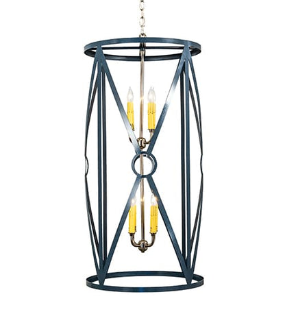 8 Light 18" Wide Taper Candle Pendant