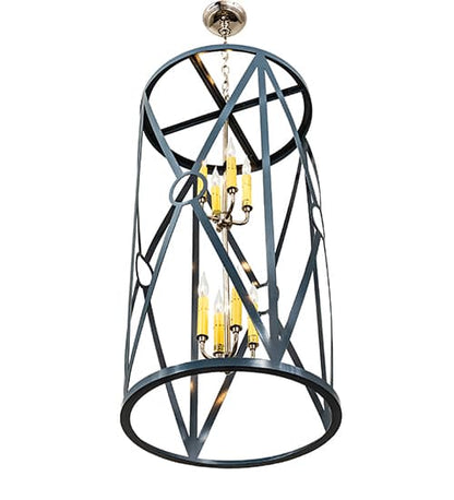8 Light 18" Wide Taper Candle Pendant