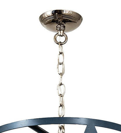 8 Light 18" Wide Taper Candle Pendant