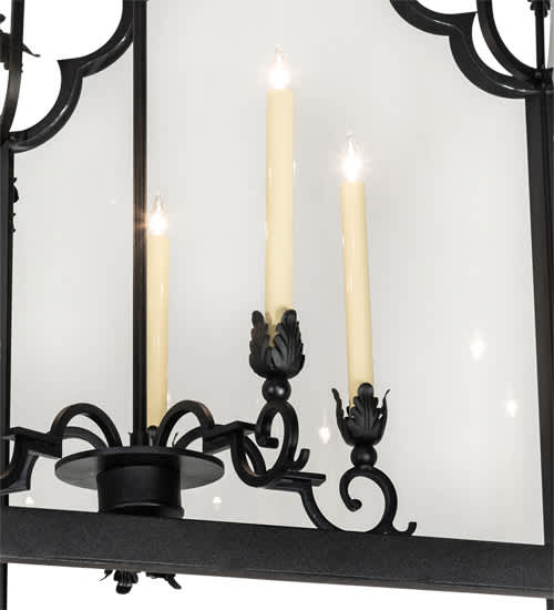 5 Light 46" Wide Taper Candle Pendant
