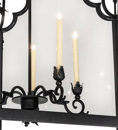 5 Light 46" Wide Taper Candle Pendant
