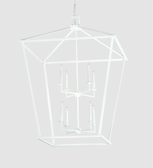 8 Light 51" Wide Taper Candle Pendant