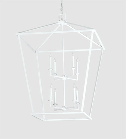 8 Light 51" Wide Taper Candle Pendant