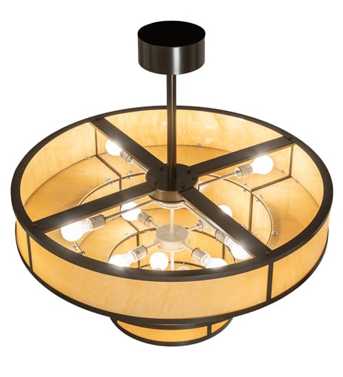 10 Light 36" Wide Pendant